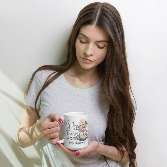 Bridgerton inspired Spilling the Tea mug - Fandom-Made