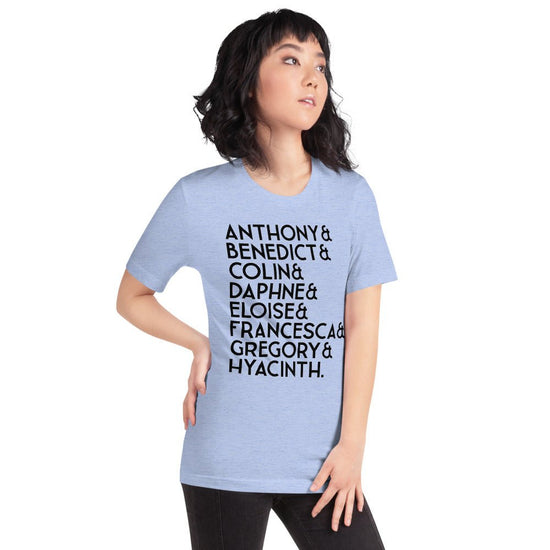Bridgerton Short-Sleeve Unisex T-Shirt - Names - Fandom-Made