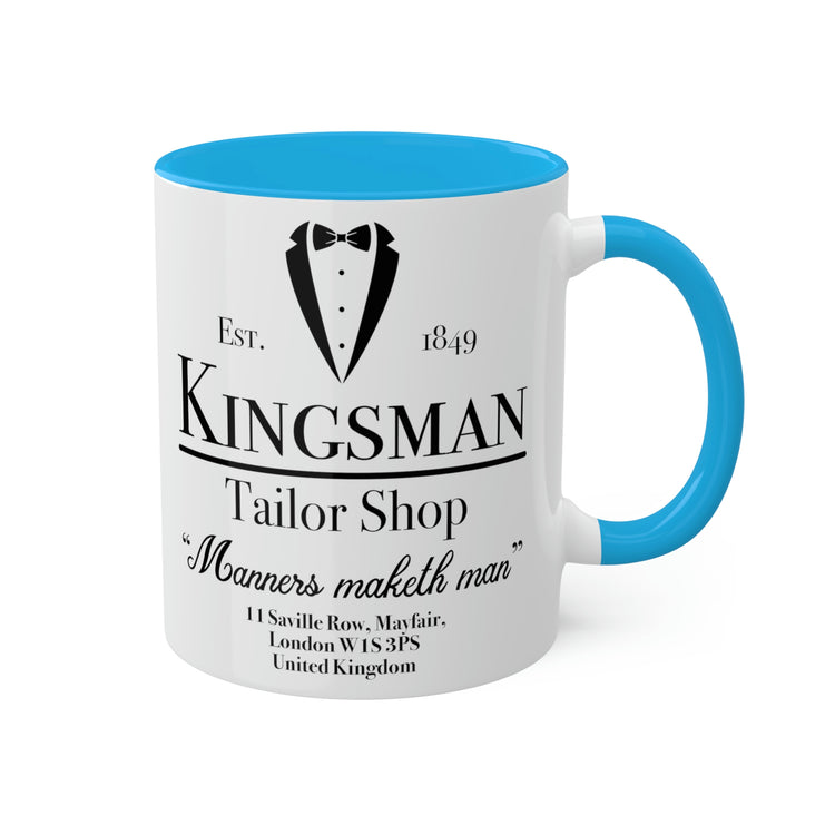 Kingsman Tailor Shop Colorful Mug, 11oz - Fandom-Made