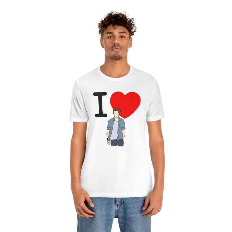 I Love Edward Cullen Short Sleeve Tee (minimal) - Fandom-Made