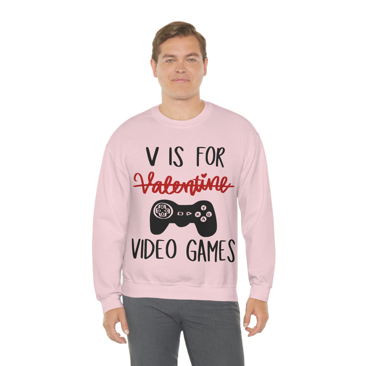 V Is For Video Games Sweatshirt - Fandom-Made