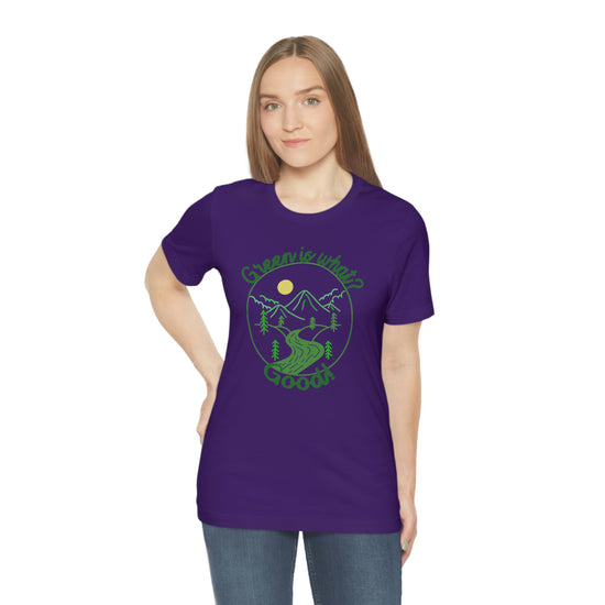 Green is Good Short Sleeve Tee - Fandom-Made