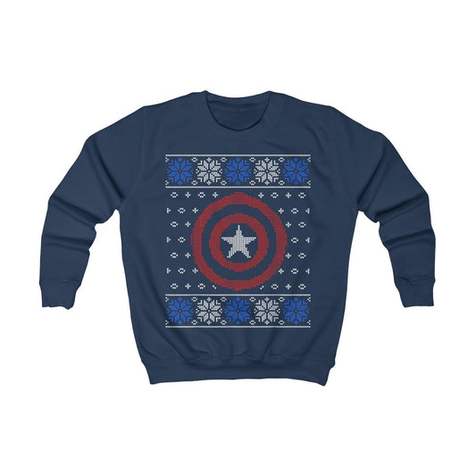 Captain America Kids Ugly Sweatshirt - Fandom-Made