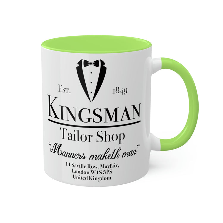 Kingsman Tailor Shop Colorful Mug, 11oz - Fandom-Made