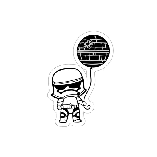 Storm Trooper Balloon Die-Cut Sticker - Fandom-Made