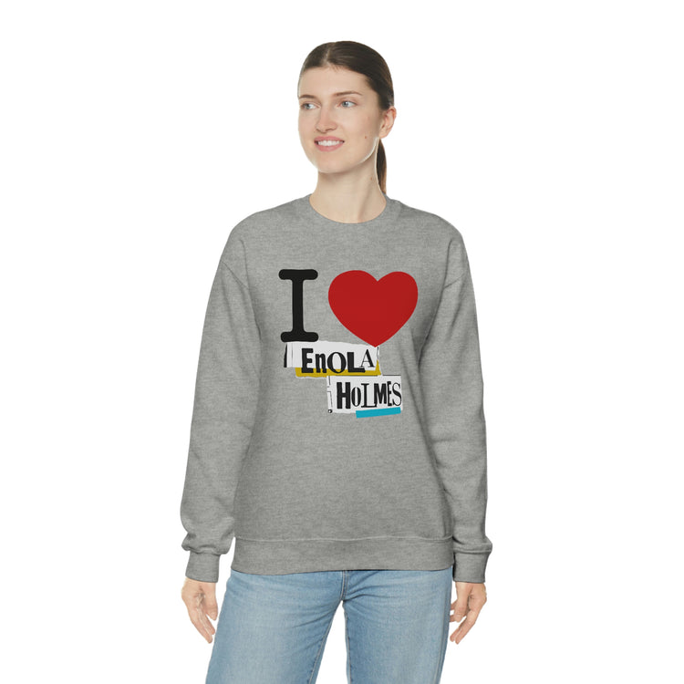 I Love Enola Holmes Sweatshirt - Fandom-Made