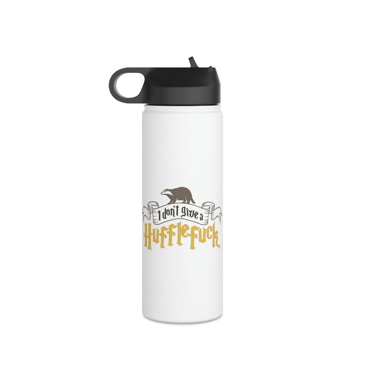 I Don't Give a Hufflefuck Water Bottle - Fandom-Made