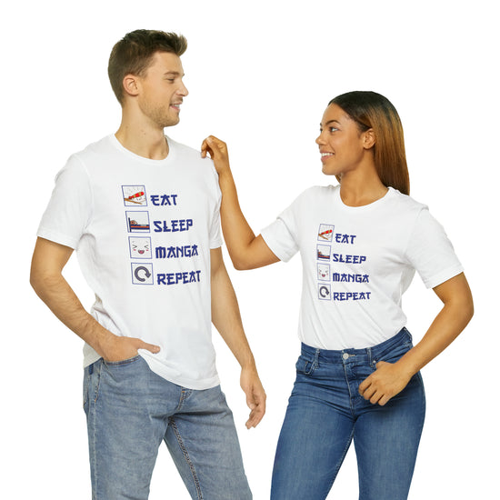 Eat, Sleep, Manga Tee - Fandom-Made