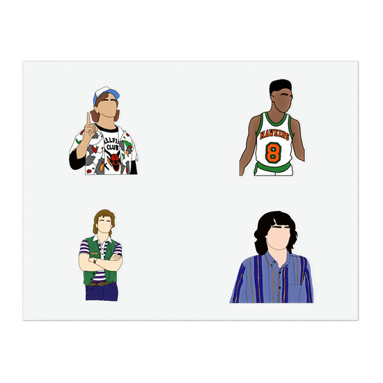 Stranger Things Sticker Sheets (guys) - Fandom-Made