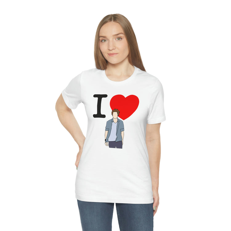 I Love Edward Cullen Short Sleeve Tee (minimal) - Fandom-Made