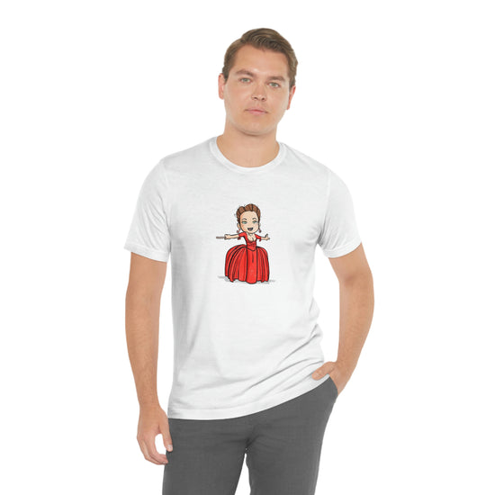 Claire Fraser T-Shirt (red dress) - Fandom-Made