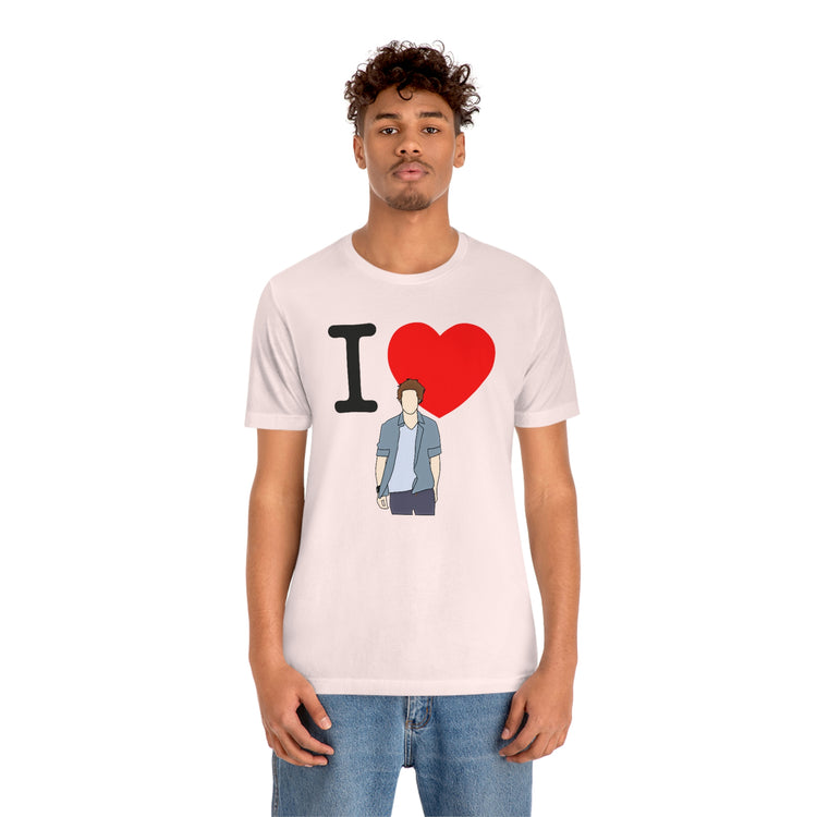 I Love Edward Cullen Short Sleeve Tee (minimal) - Fandom-Made