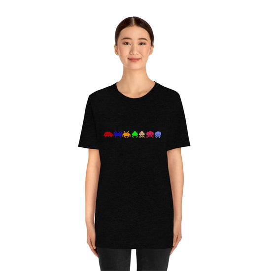 Space Invaders Short Sleeve Tee - Fandom-Made