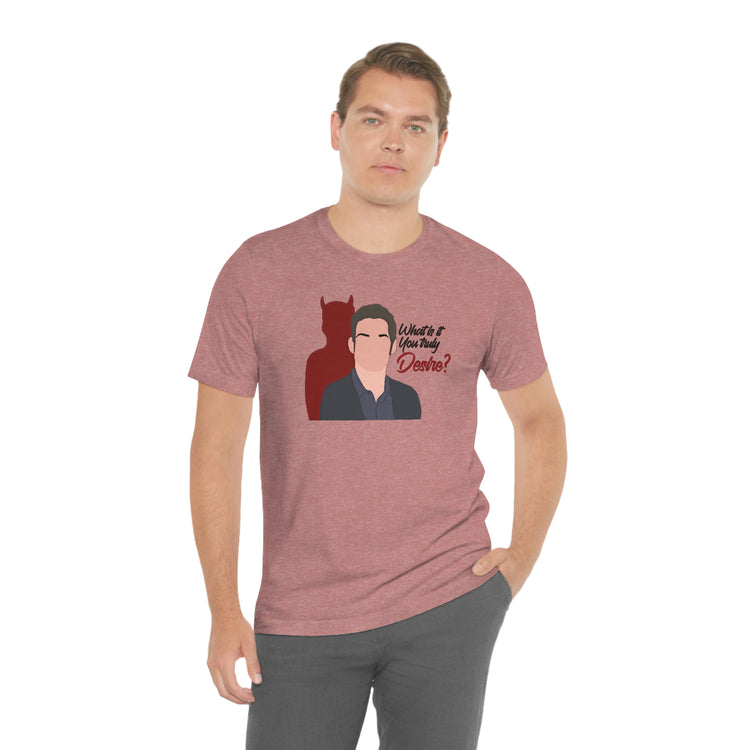 Tell Me What Do You Desire Short Sleeve Tee - Fandom-Made