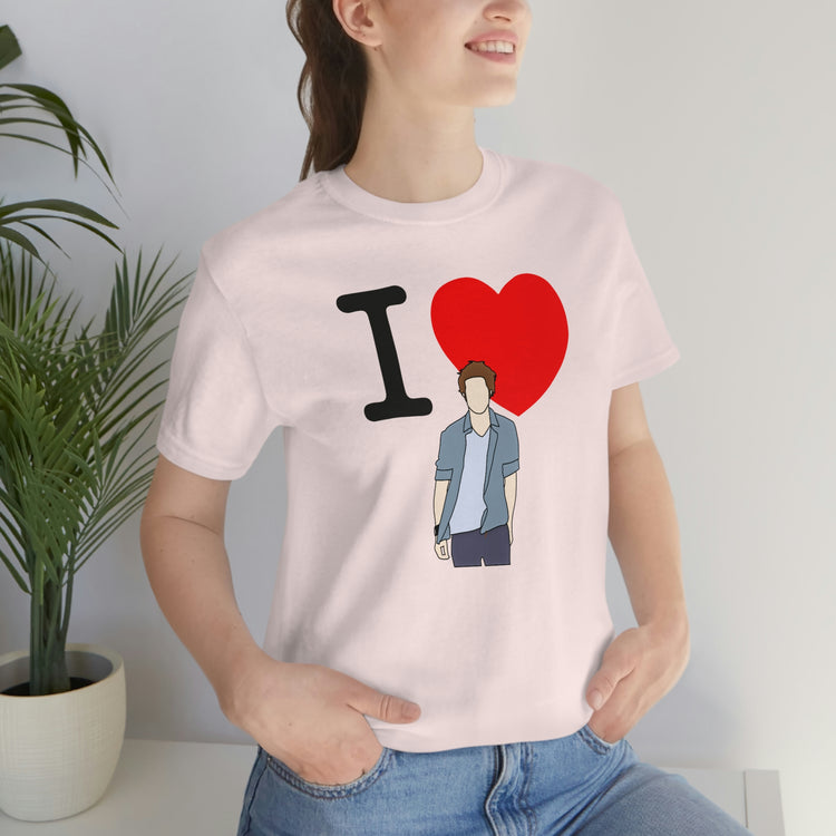 I Love Edward Cullen Short Sleeve Tee (minimal) - Fandom-Made