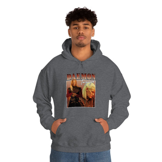 Daemon Targaryen Hooded Sweatshirt (retro) - Fandom-Made