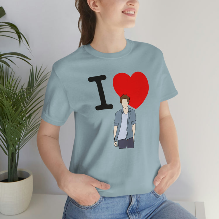 I Love Edward Cullen Short Sleeve Tee (minimal) - Fandom-Made