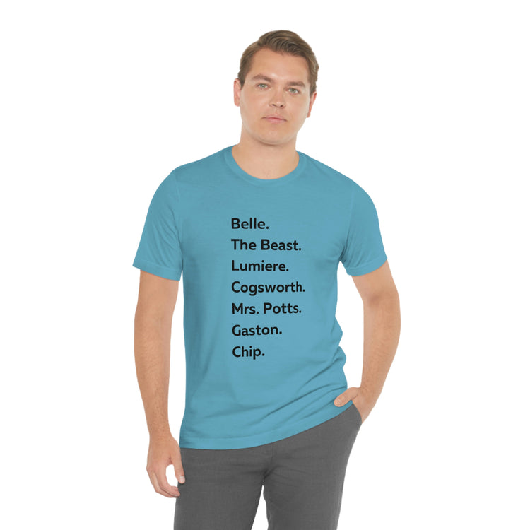 Beauty and the Beast Short Sleeve Tee - Fandom-Made