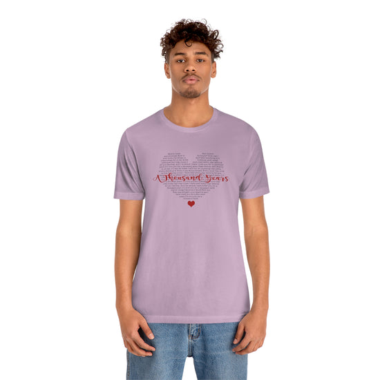 A Thousand Years Lyrics Short Sleeve Tee - Fandom-Made