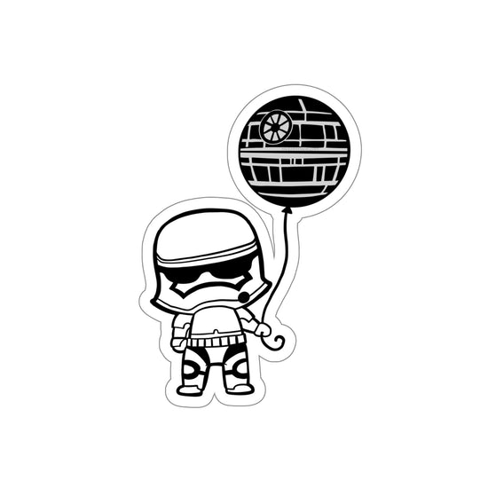 Storm Trooper Balloon Die-Cut Sticker - Fandom-Made