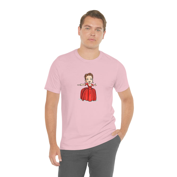 Claire Fraser T-Shirt (red dress) - Fandom-Made