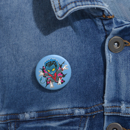 Nightcrawler Pin Buttons - Fandom-Made