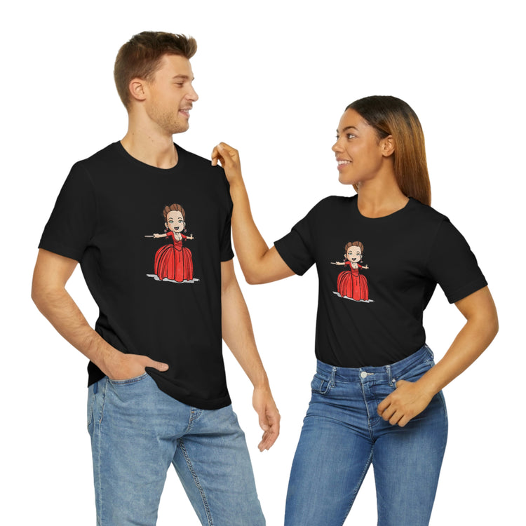 Claire Fraser T-Shirt (red dress) - Fandom-Made