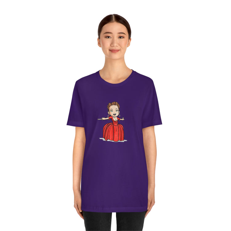 Claire Fraser T-Shirt (red dress) - Fandom-Made