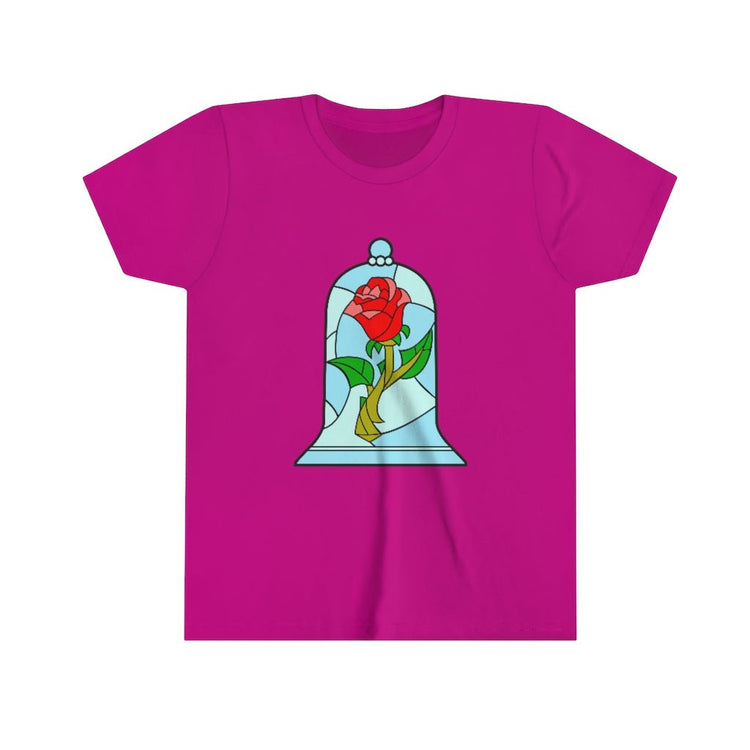 Enchanted Rose Youth Short Sleeve Tee - Fandom-Made