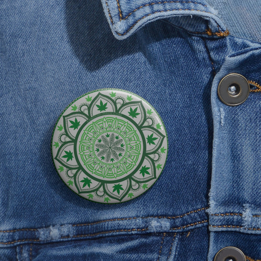 Weed Mandala Pins - Fandom-Made
