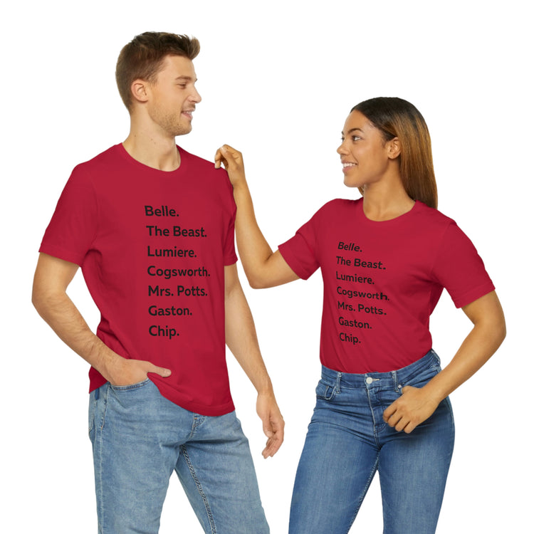 Beauty and the Beast Short Sleeve Tee - Fandom-Made