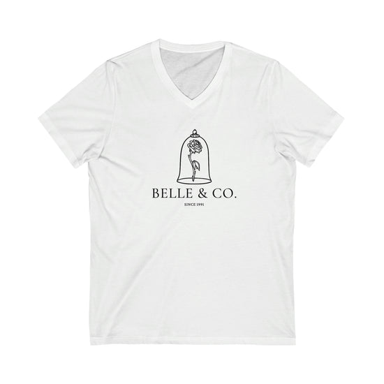 Belle & Co. Short Sleeve V-Neck Tee - Fandom-Made