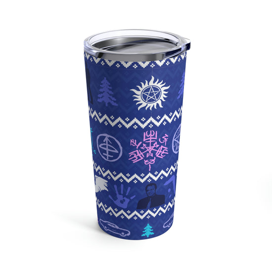 Supernatural Ugly Sweater Tumbler 20oz - Fandom-Made
