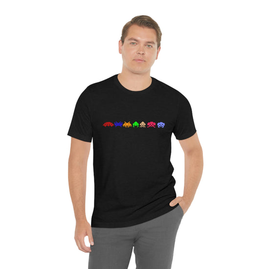 Space Invaders Short Sleeve Tee - Fandom-Made