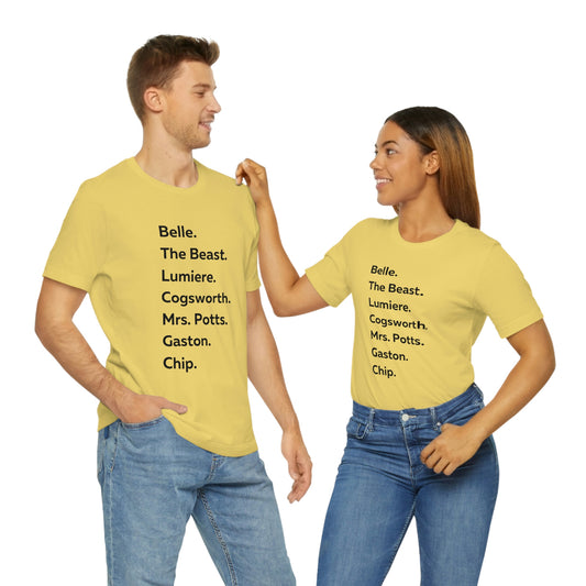 Beauty and the Beast Short Sleeve Tee - Fandom-Made