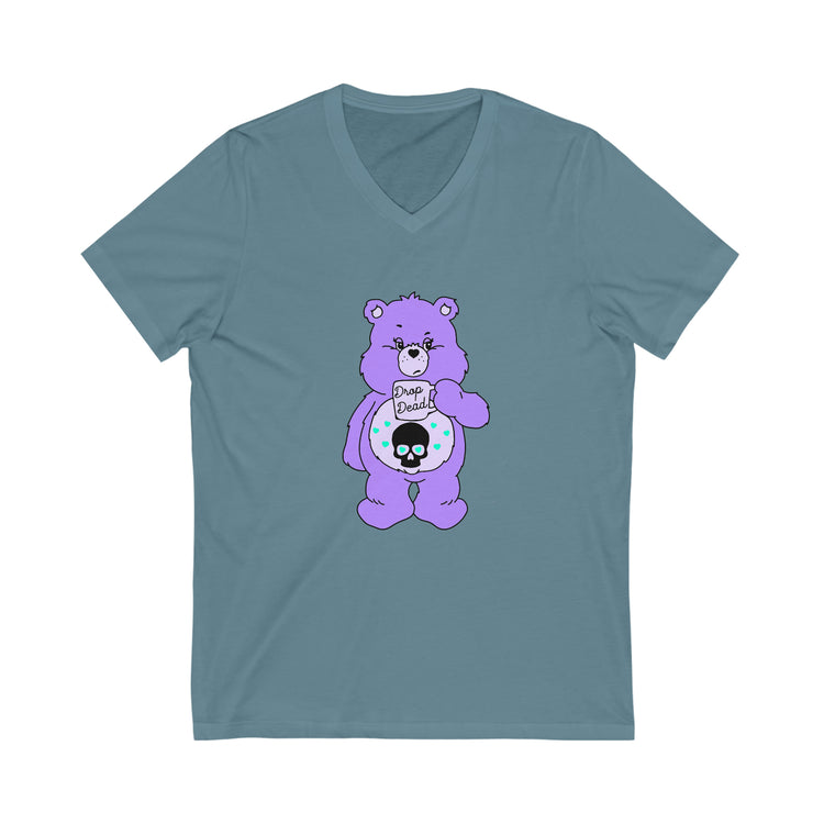 Drop-Dead Care Bear V-Neck Tee - Fandom-Made