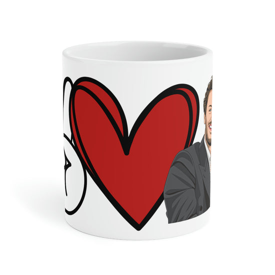 Peace, Love, Joseph Quinn Ceramic Mug - Fandom-Made