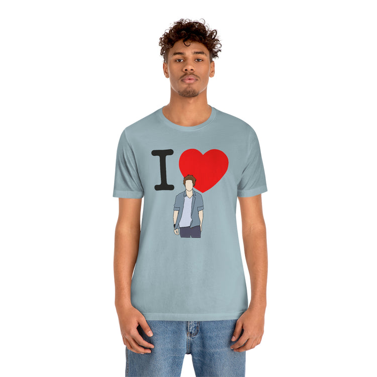 I Love Edward Cullen Short Sleeve Tee (minimal) - Fandom-Made