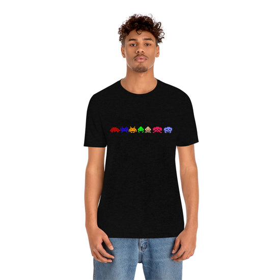 Space Invaders Short Sleeve Tee - Fandom-Made