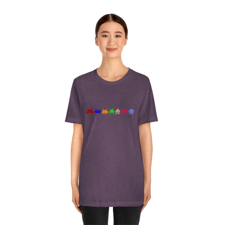 Space Invaders Short Sleeve Tee - Fandom-Made