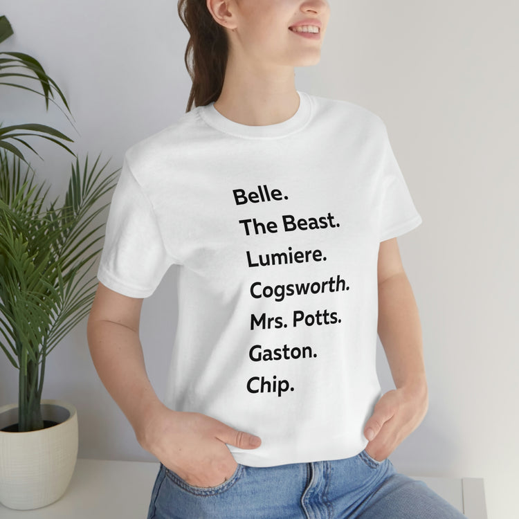 Beauty and the Beast Short Sleeve Tee - Fandom-Made