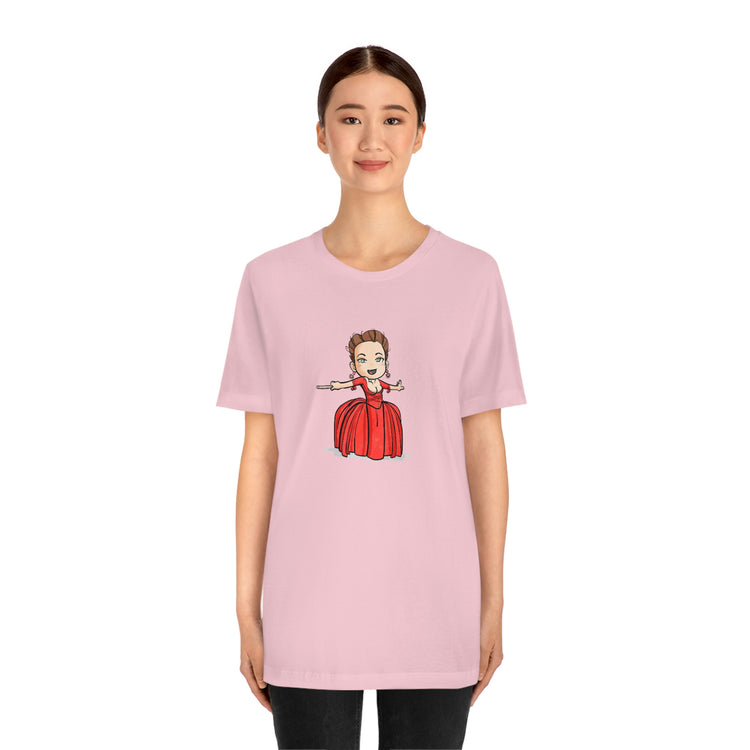 Claire Fraser T-Shirt (red dress) - Fandom-Made