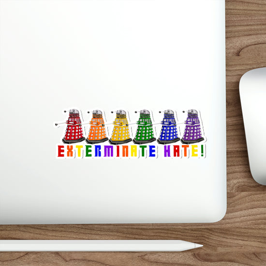 Exterminate Hate Die-Cut Sticker - Fandom-Made