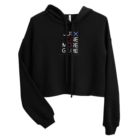 Gamer Inspired Crop Hoodie - Buttons - Fandom-Made