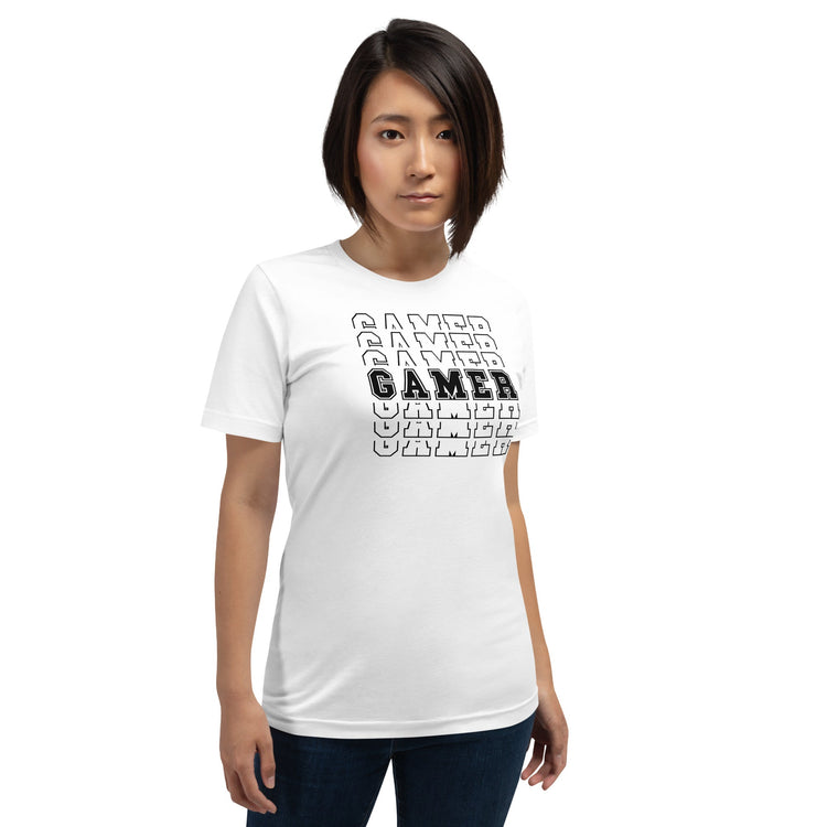 Gamer (outline) Unisex t-shirt - Fandom-Made