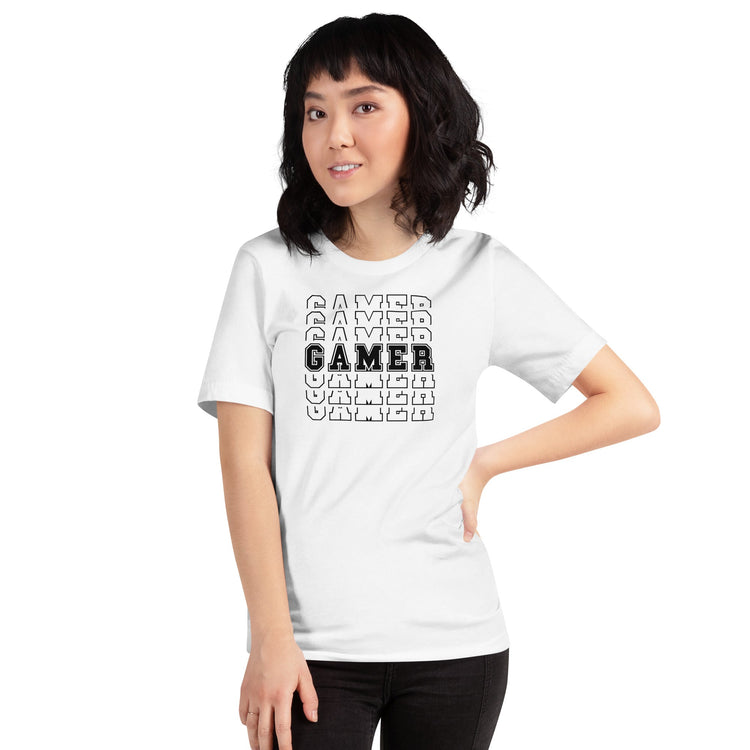 Gamer (outline) Unisex t-shirt - Fandom-Made