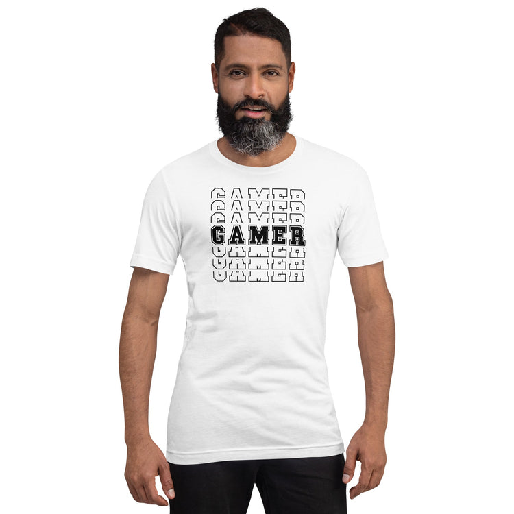 Gamer (outline) Unisex t-shirt - Fandom-Made