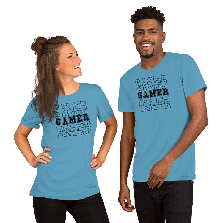 Gamer (outline) Unisex t-shirt - Fandom-Made