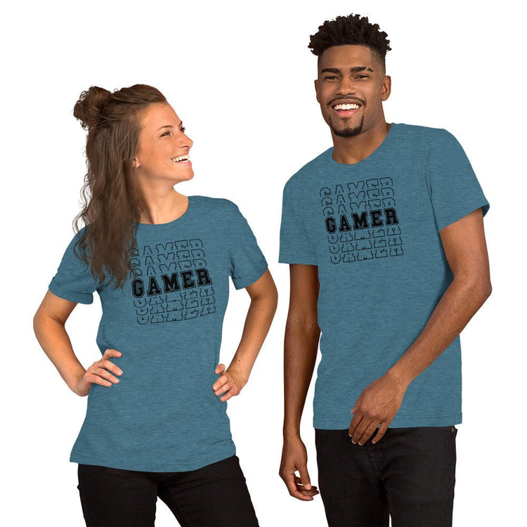 Gamer (outline) Unisex t-shirt - Fandom-Made