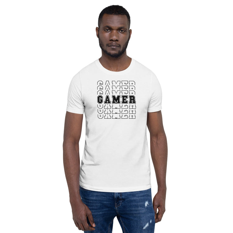 Gamer (outline) Unisex t-shirt - Fandom-Made